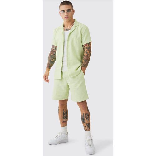 Ensemble avec chemise à manches courtes et short - S - Boohooman - Modalova