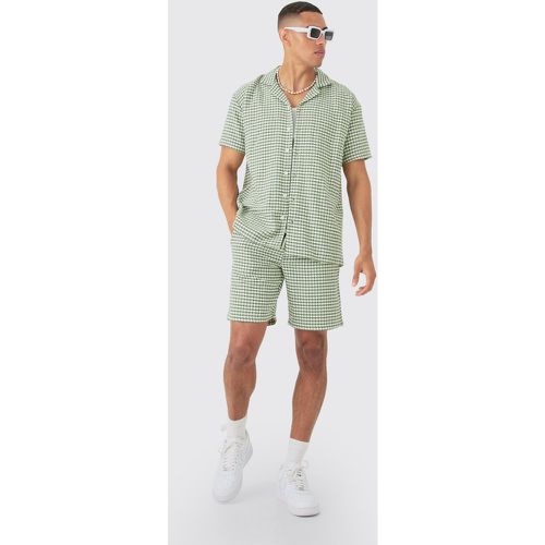 Ensemble avec chemise oversize à manches courtes et short - S - Boohooman - Modalova