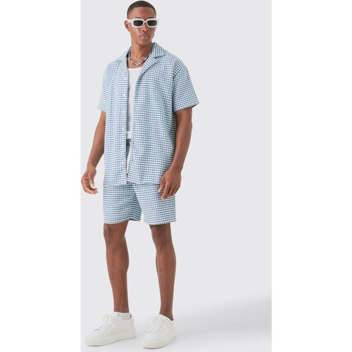 Ensemble avec chemise oversize à manches courtes et short - S - Boohooman - Modalova