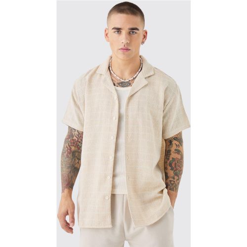 Chemise oversize à carreaux et manches courtes homme - XL - Boohooman - Modalova