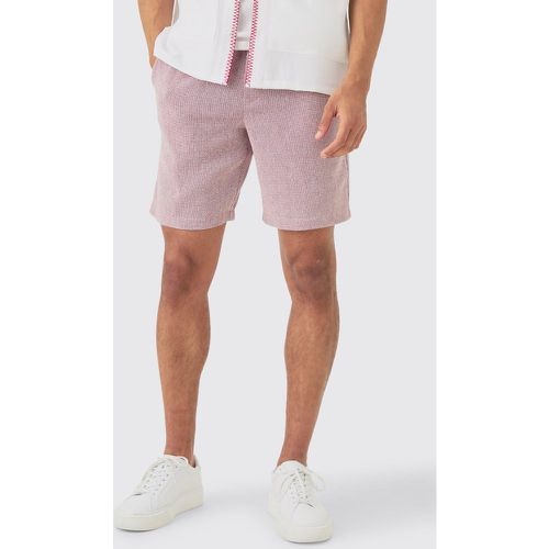 Short confort texturé à taille élastiquée homme - S - Boohooman - Modalova