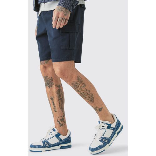 Tall - Short cargo slim à taille élastiquée - S - Boohooman - Modalova