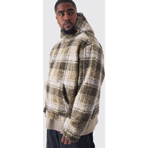 Grande taille - Sweat à capuche oversize en polaire à broderie - MAN homme - XXXL - Boohooman - Modalova