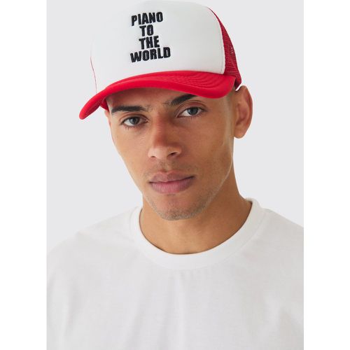 Casquette à broderie Piano To The World - ONE SIZE - Boohooman - Modalova