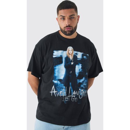 Grande taille - T-shirt oversize imprimé Avril Lavigne - XXXL - Boohooman - Modalova
