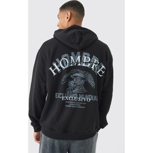 Sweat à capuche oversize à imprimé graffiti - M - Boohooman - Modalova