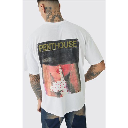 Tall Oversized Penthouse Magazine License T-Shirt - M - Boohooman - Modalova