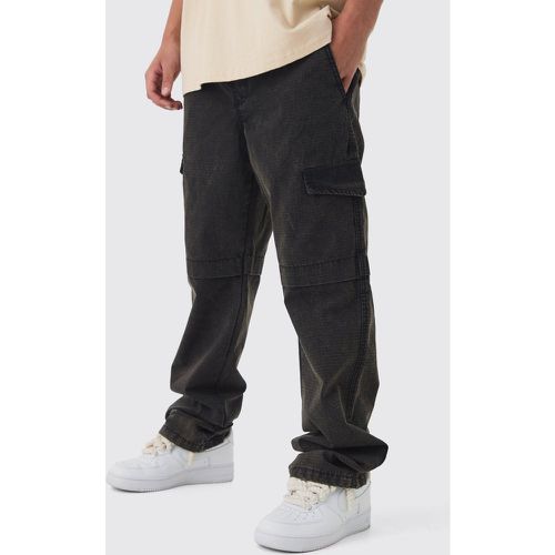 Pantalon cargo large délavé - S - Boohooman - Modalova