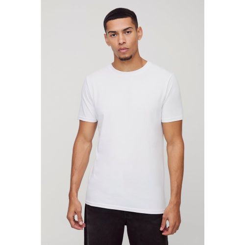 T-shirt cintré premium à slogan - L - Boohooman - Modalova