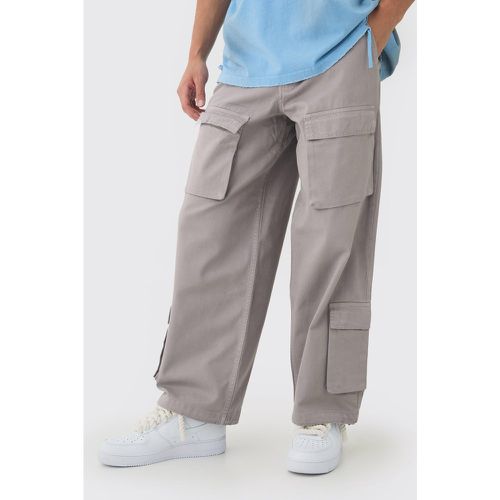 Pantalon cargo baggy à poches multiples - 28 - Boohooman - Modalova