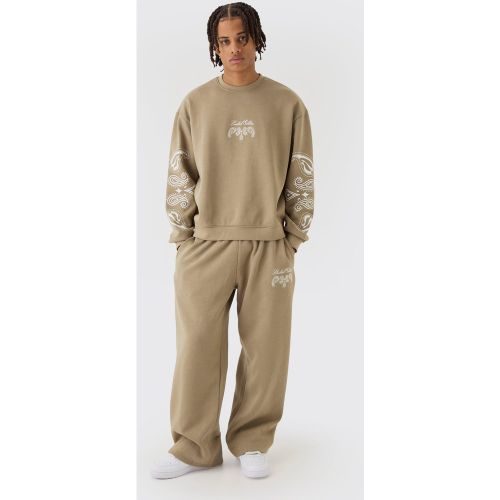 Survêtement oversize à imprimé cachemire - L - Boohooman - Modalova