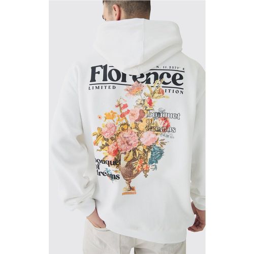 Tall - Sweat à capuche oversize fleuri - S - Boohooman - Modalova