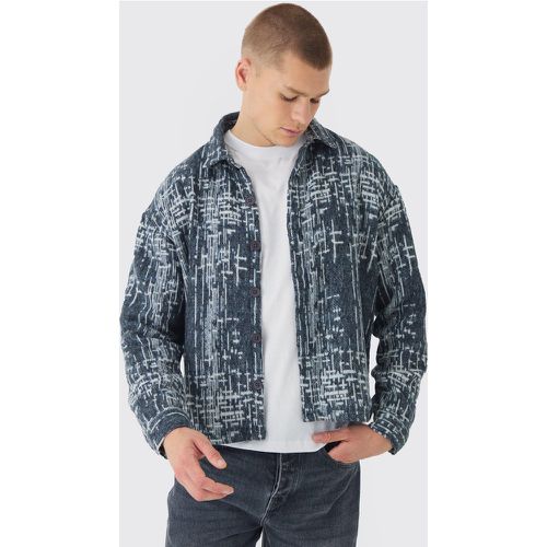 Surchemise oversize à imprimé abstrait - S - Boohooman - Modalova