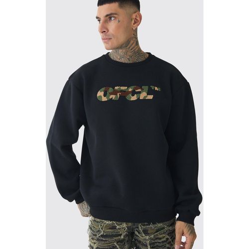 Tall - Sweat oversize à imprimé léopard homme - S - Boohooman - Modalova