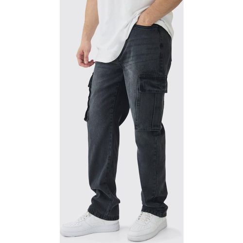 Tall - Jean cargo droit homme - 36 - Boohooman - Modalova