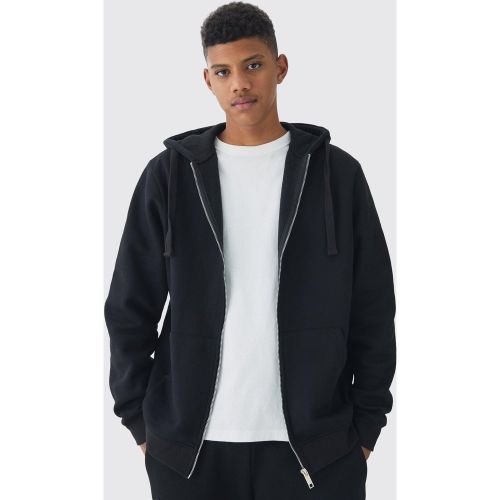 Tall - Sweat à capuche zippé en - S - Boohooman - Modalova