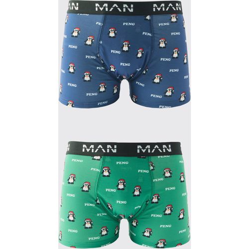 Lot de 2 boxers de Noël - MAN - S - Boohooman - Modalova