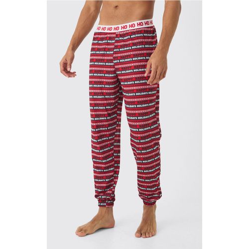 Pantalon confort à ourlets contrastants - S - Boohooman - Modalova