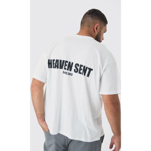 Grande taille - T-shirt oversize à slogan Heaven - 3XL - Boohooman - Modalova