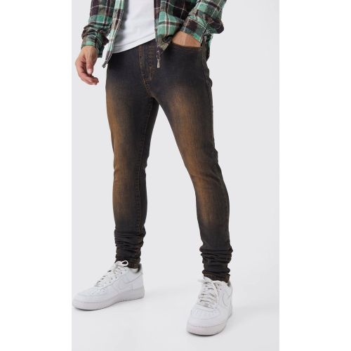Jean super skinny stretch à volants - 30R - Boohooman - Modalova