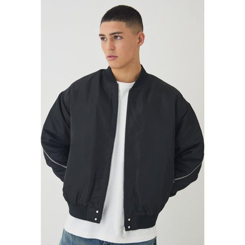 Bomber oversize zippé homme - S - Boohooman - Modalova