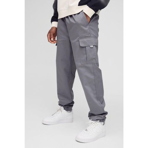 Pantalon cargo slim à taille élastiquée - S - Boohooman - Modalova