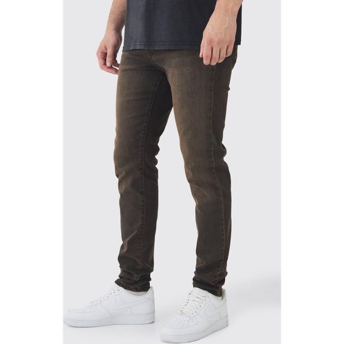 Tall - Jean skinny stretch teinté - 30 - Boohooman - Modalova