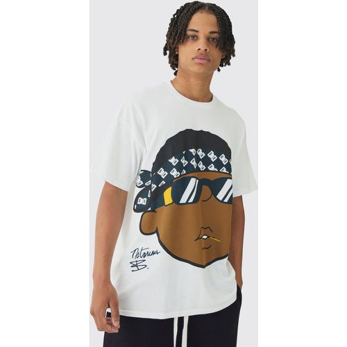 T-shirt oversize imprimé Biggie - S - Boohooman - Modalova