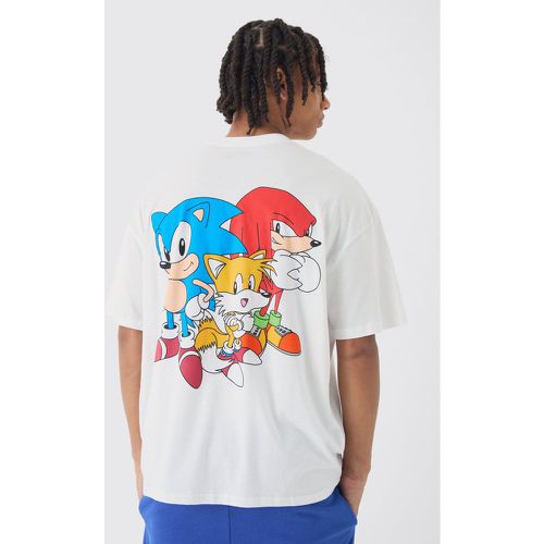 Oversized Sonic and Friends License Print T-Shirt - XS - Boohooman - Modalova