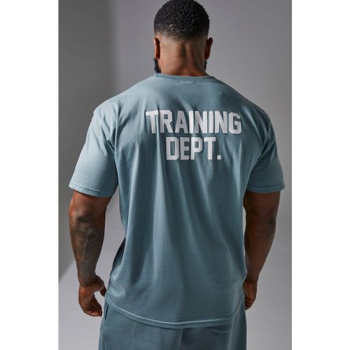 T-shirt oversize à imprimé Training Dept homme - M - Boohooman - Modalova