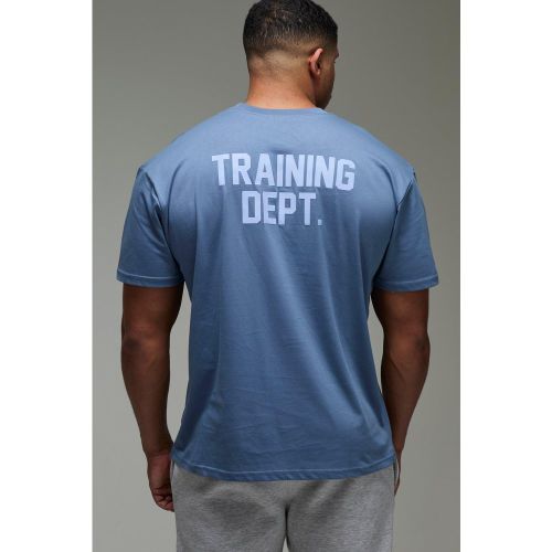 T-shirt oversize à imprimé Training Dept homme - S - Boohooman - Modalova