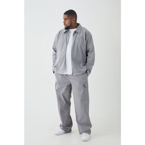 Grande taille - Ensemble avec chemise zippée et pantalon - XXXL - Boohooman - Modalova