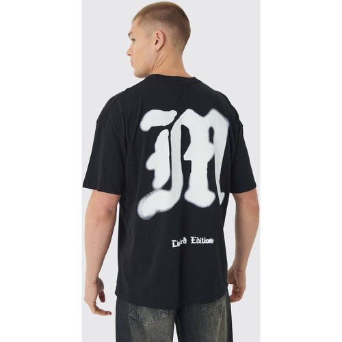 T-shirt oversize à imprimé graffiti - S - Boohooman - Modalova