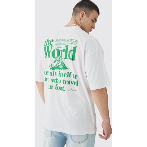 Tall - T-shirt à imprimé voyage - L - Boohooman - Modalova