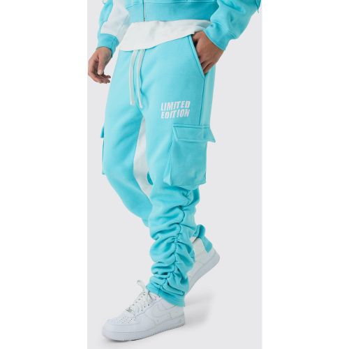 Jogging cargo froncé à imprimé étoile - S - Boohooman - Modalova