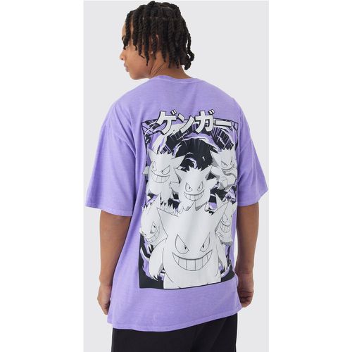 T-shirt oversize à col montant et imprimé Pokémon - S - Boohooman - Modalova