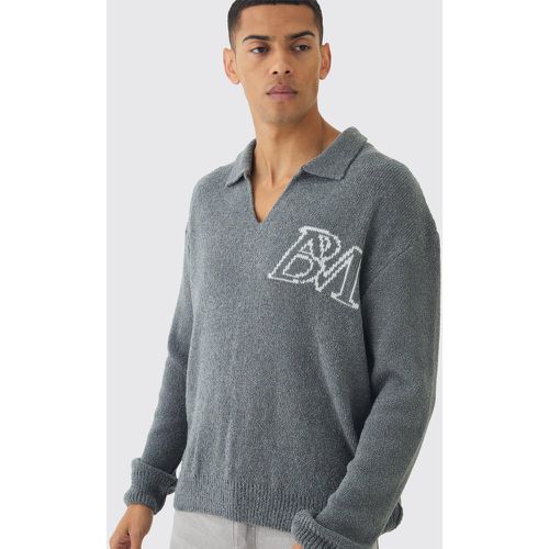 Pull oversize en maille à boucle - S - Boohooman - Modalova