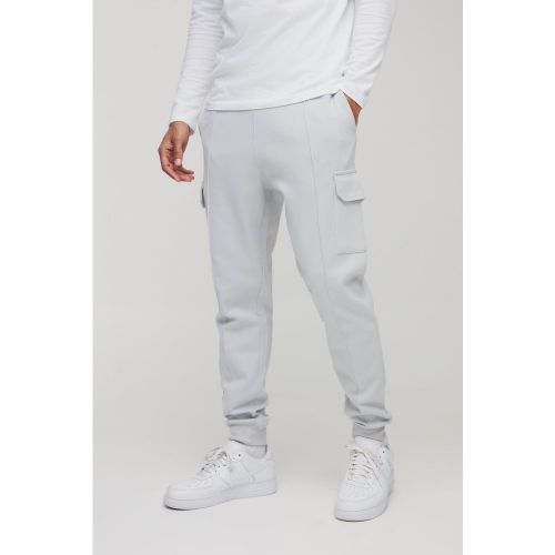 Jogging cargo slim à surpiqûres - S - Boohooman - Modalova