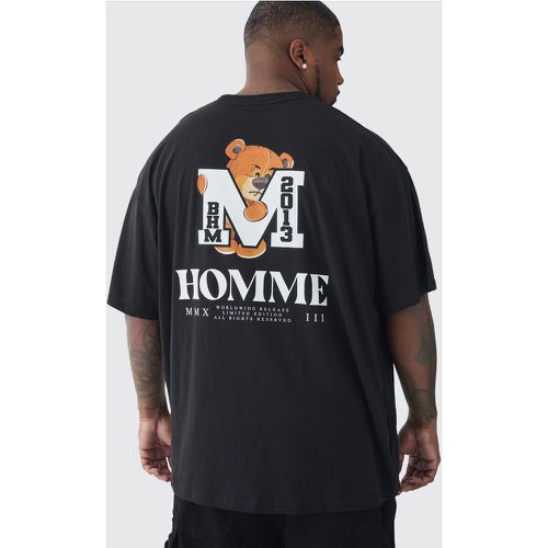 Grande taille - T-shirt oversize imprimé - XXXXL - Boohooman - Modalova