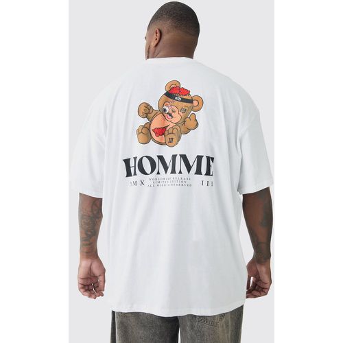 Grande taille - T-shirt oversize imprimé - XXL - Boohooman - Modalova