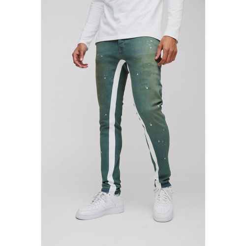 Jean skinny déchiré à taches de peinture - 28R - Boohooman - Modalova