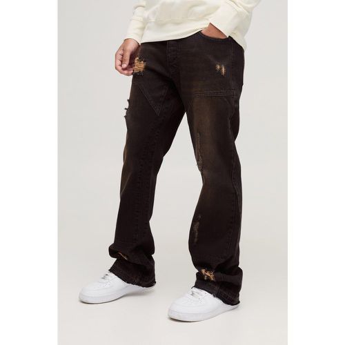 Jean slim flare délavé - 28R - Boohooman - Modalova