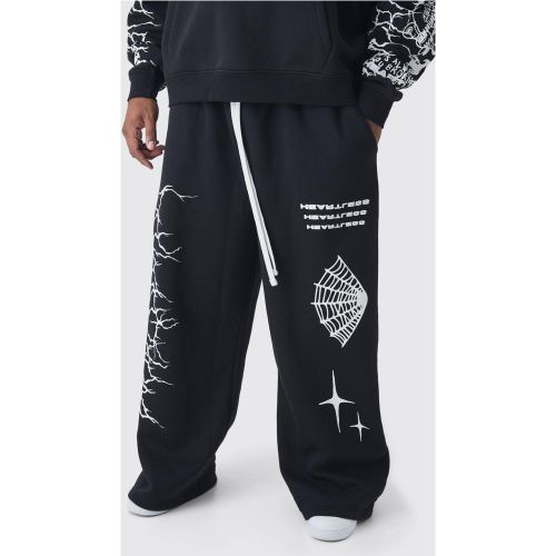 Grande taille - Jogging large imprimé - XXXL - Boohooman - Modalova