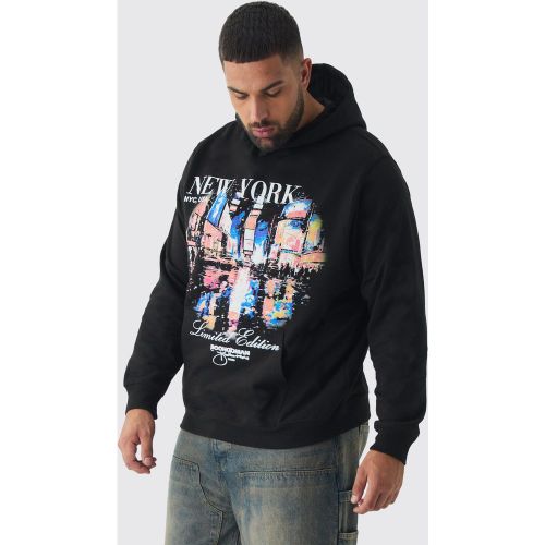 Grande taille - Sweat à capuche oversize à imprimé New York - XXXXL - Boohooman - Modalova