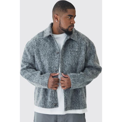 Grande taille - Surchemise brossée - XXXL - Boohooman - Modalova