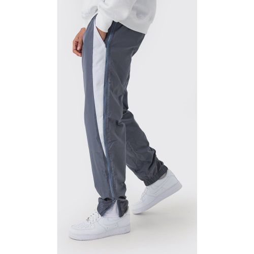 Pantalon droit élastiqué en mesh - L - Boohooman - Modalova