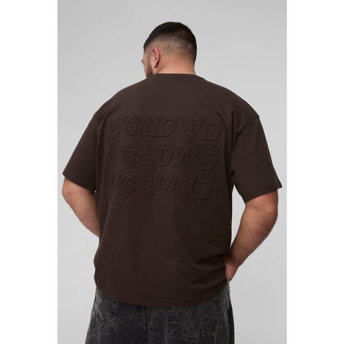 Grande taille - T-shirt oversize à imprimé Worldwide - XXXL - Boohooman - Modalova