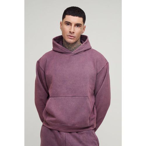 Tall - Sweat à capuche oversize délavé homme - S - Boohooman - Modalova