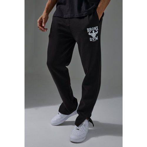 Jogging de sport large à slogan Bronx - MAN Active - XL - Boohooman - Modalova