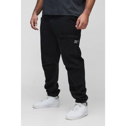 Grande taille - Pantalon cargo slim délavé - 38 - Boohooman - Modalova